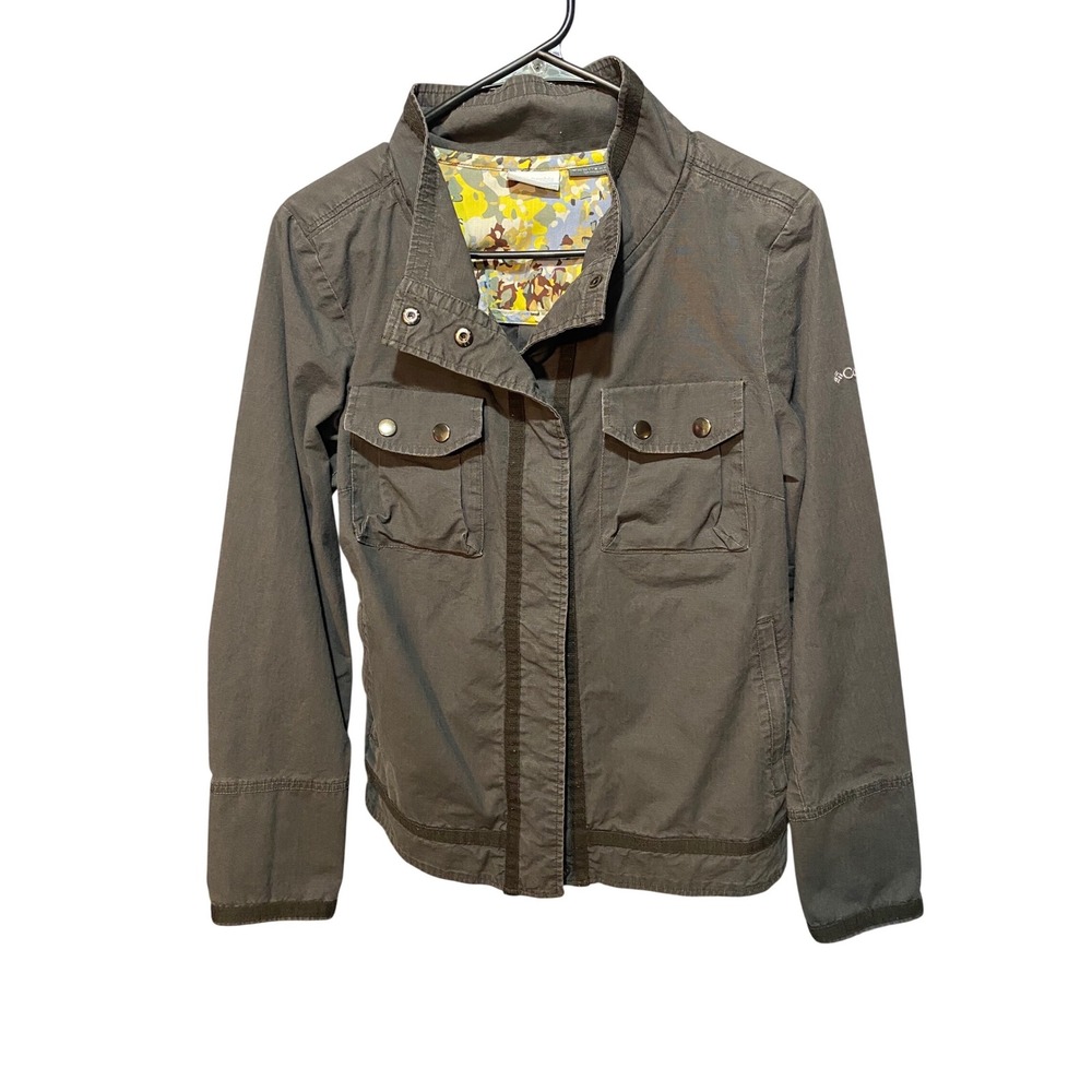 Columbia‎ Women's Olive Green Utility Jacket Omni Shade Sun Protection Medium